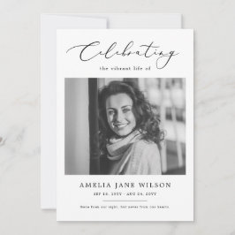 Minimal minnesbild Firande i Life Inbjudningar