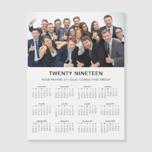 Minimal modern 2019 Företagets fotokalender