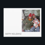 Minimal modern Anpassningsbar Julhälsningar vykort<br><div class="desc">Det här kortet är till för de moderna och minimalisterna.  Gör säsonhälsningarna enkla med det här kortet.  Kärlek/meddelande på baksidan.</div>