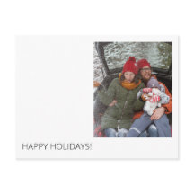 Minimal modern Anpassningsbar Julhälsningar vykort