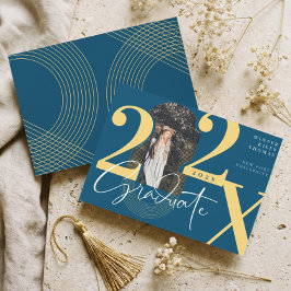 Minimal Modern Arch Photo Graduation Announcement Inbjudningar