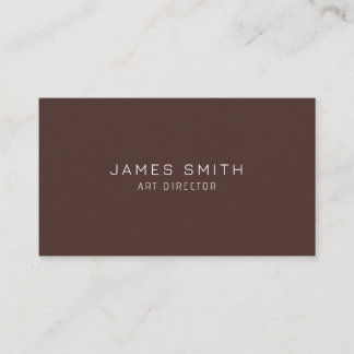 Minimal Modern Art Director Business Card Visitkort