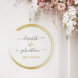 Minimal Modern Black & Guld Classy Personligt bröl