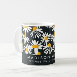 Minimal modern blommor Kaffe Mugg