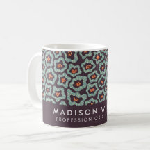 Minimal modern blommor Kaffe Mugg