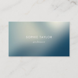 Minimal Modern Blue Gradient Consultant Tech Visitkort