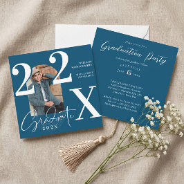 Minimal Modern Bold Graduation Year Arch Photo Inbjudningar