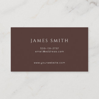 Minimal Modern Creative Director Business Card Visitkort