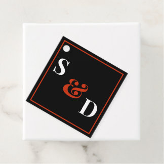 Minimal Modern Editable Wedding Gåvor Etiketter