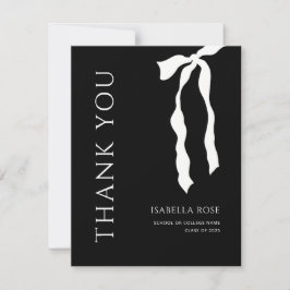 Minimal modern Elegant - enkelt fält Studenten Tack Kort