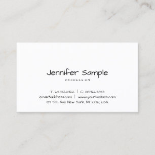 Minimal, modern Elegant, mallhandsskript Visitkort