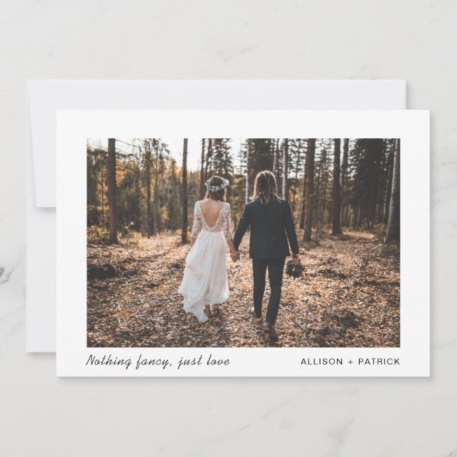 Minimal Modern Elopement Photo Bröllop (Framsida)