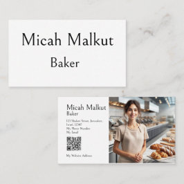 Minimal Modern Enkel Ren QR-kod Professionell Visitkort