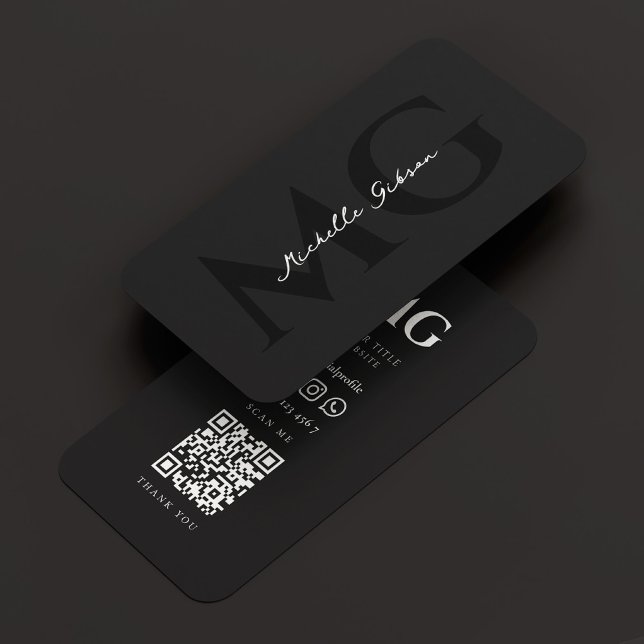 Minimal modern, enkel svart vit Professionell Visitkort (Minimal Modern Simple Black White Professional Business Card
)