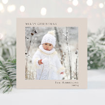 Minimal Modern God Jul Foto Beige