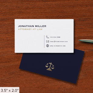 Minimal Modern Lawyer Visitkort