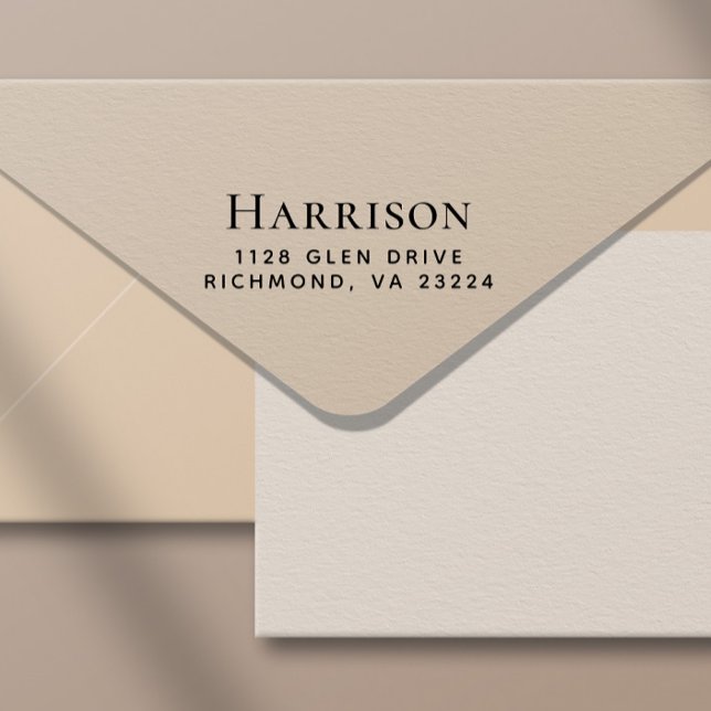 Minimal Modern Lettering-Returadress Självfärgande Stämpel (Add a touch of sophistication and elegance to every envelope with minimal effort)