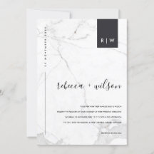 MINIMAL MODERN MARBLE STONE TYPOGRAPHY BRÖLLOP