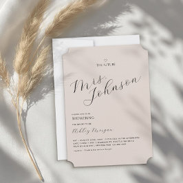 Minimal modern Möhippa | Framtiden fru. Inbjudningar