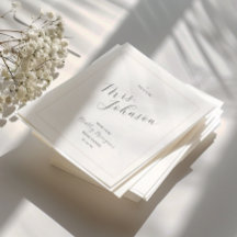 Minimal modern Möhippa Napkin | Framtiden Mrs.
