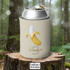 Minimal Modern Monogram Namn Crochet Banana