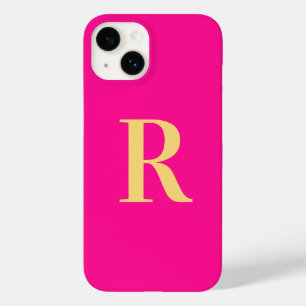 Minimal modern monogram-Shock rosa