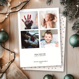 Minimal modern offert   4 Fotokollage Instagram Julkort