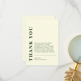 Minimal modern QR-kod Elfenbenskusten och Grönt Br Tack Kort