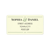 Minimal modern redigerbar bröllops-RSVP-adressetik