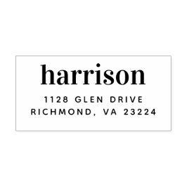 Minimal modern Returadress för anpassningsbar Stämpel