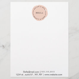 Minimal Modern  Salon och Spa Brevhuvud