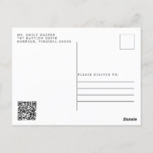 Minimal Modern Script Inbjudningskort för möhippan