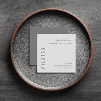 Minimal Modern Simple Grått Pilates Fitness
