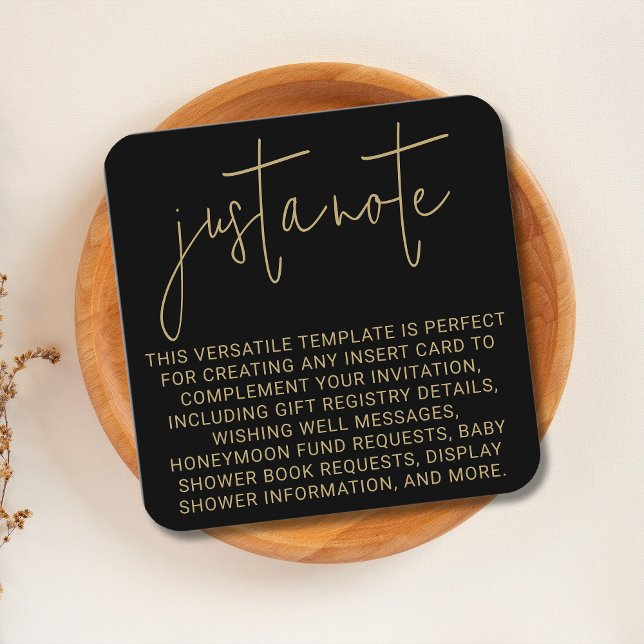 Minimal modern Snyggt enkel bara en anteckningsrut Tilläggskort (Skapare uppladdad)