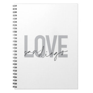 Minimal, modern, stads- och coola design Kärlek Sa Anteckningsbok