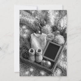 Minimal & Modern Strössel | Babyfirande Inbjudningar