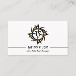 Minimal Modern Tattoo Studio Visitkort