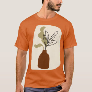 Minimal Modern Terraccota Pottery Abstract Shape D T Shirt