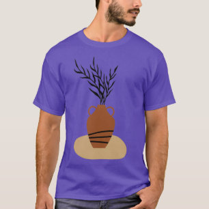 Minimal Modern Terraccota Pottery Abstrakt Shape D T Shirt