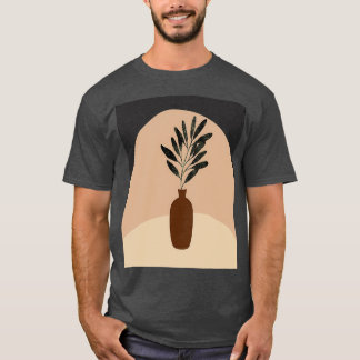 Minimal Modern Terraccota Pottery Abstrakt Shape D T Shirt