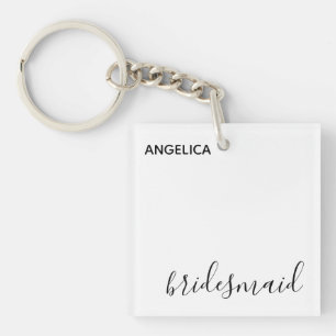 Minimal modern typografi Bröllop Bridesmaid Gift