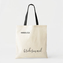 Minimal Modern Typografi Brudtärna Bröllopsgåva