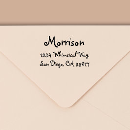 Minimal modern typografi-Returadress Självfärgande Stämpel