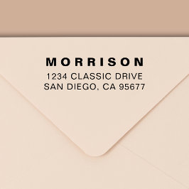 Minimal modern typografi-Returadress Självfärgande Stämpel