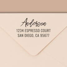 Minimal modern typografi-Returadress