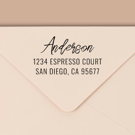 Minimal modern typografi-Returadress Självfärgande Stämpel