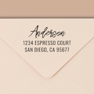 Minimal modern typografi-Returadress Självfärgande Stämpel