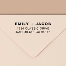 Minimal modern typografi-Returadress