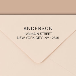 Minimal modern typografi-Returadress Självfärgande Stämpel