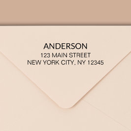 Minimal modern typografi-Returadress Självfärgande Stämpel